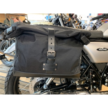 BLACK SIDE SADDLEBAGS  50  125 & 250cc MASH